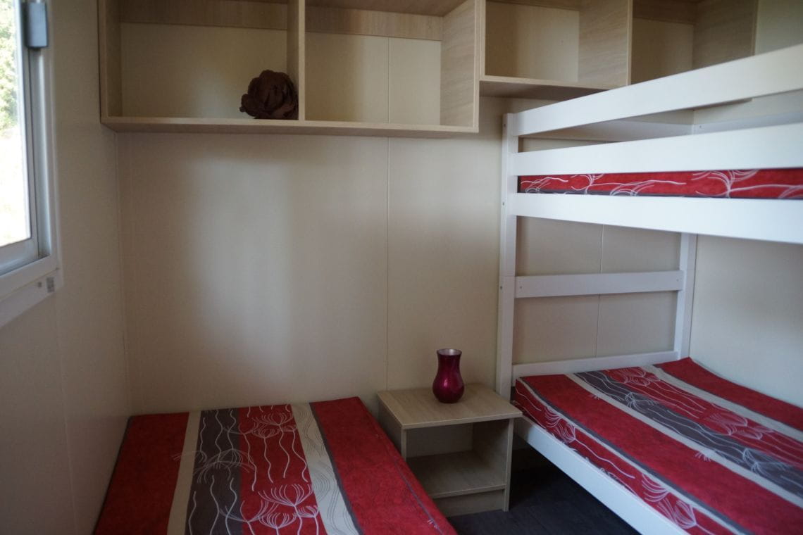 Chambre enfant de la location Chalet Cassis en camping 4 étoiles à Saint Cyr sur Mer