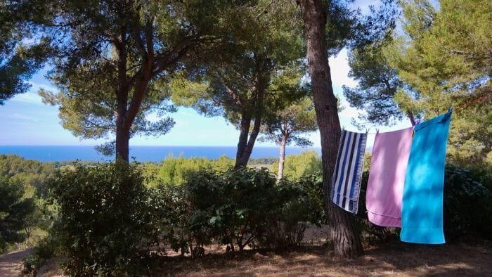 Emplacement tente 6 personnes à Saint Cyr sur Mer