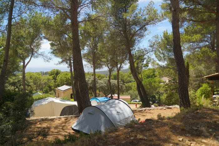 Emplacement tente 6 personnes à Saint Cyr sur Mer